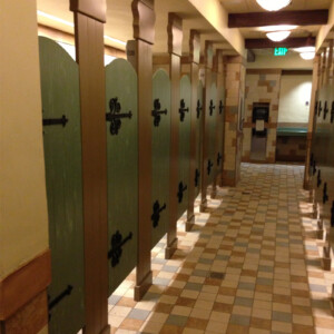 Toilet partitions at the Magic Kingdom Walt Disney