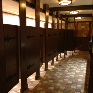 Toilet partitions at the Magic Kingdom Walt Disney