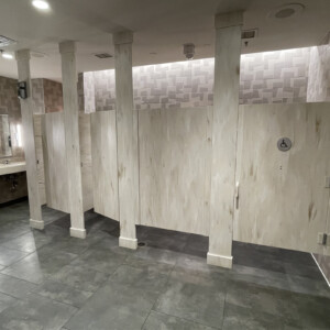 Toilet partitions at Cirque Du Soleil